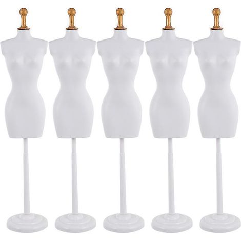 Présentoir à vêtements miniatures pour poupée (5 pièces)