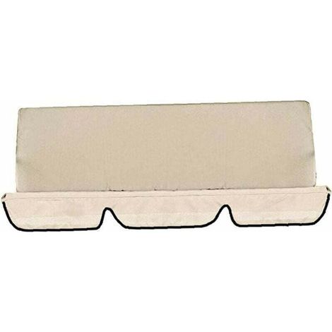 Ersatzdach für Gartenschaukelsitz, UV-beständig, wasserdicht, Bezug für Schaukelsitz für den Außenbereich, staubdicht, Beige, 150 cm (1/4)