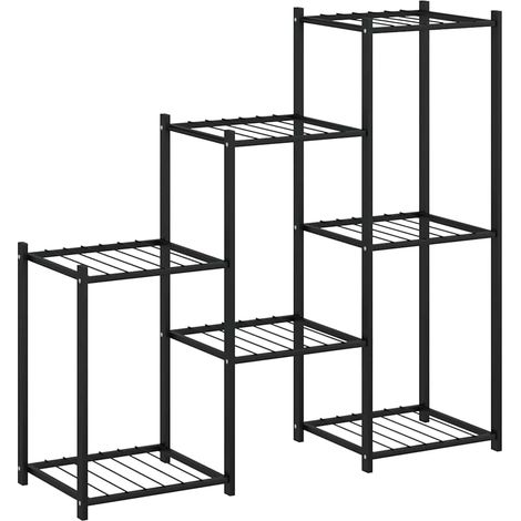 Maison Exclusive - Portafiori 83x25x80 cm Nero in Ferro (1/5)