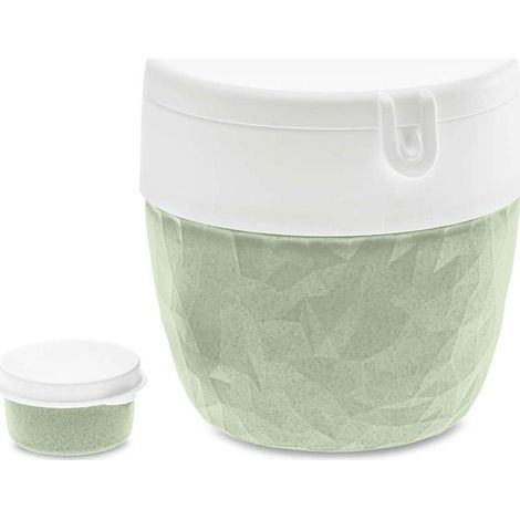 Koziol Bento Club fiambrera verde orgánico 900 ml