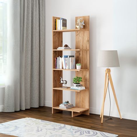 Bücherregal Vireftere 176x62x29 cm Holzoptik [en.casa]