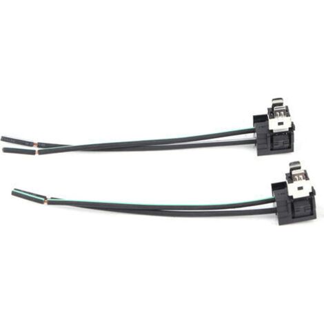 Cablaggio per portalampada faro per lampadina H1, 2 pezzi Connettore adattatore per cablaggio portalampada faro-Crezuo