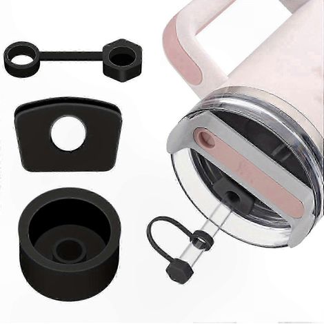 Set mit 3 auslaufsicheren Silikon-Becherverschlüssen – Passend für 40-oz- und 30-oz-Becher, langlebig und auslaufsicher (1/5)