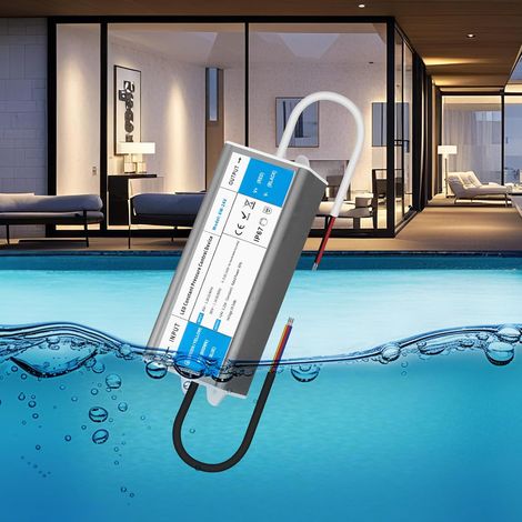 Transformateur 220V AC à 24V DC 0,25A 6W Convertisseur 24V Alimentation LED Driver IP67 Etanche Conducteur à Tension Constante Ultra Mince Adaptateur Transfo pour Bandes LED et Luminaires LEDs (1/5)