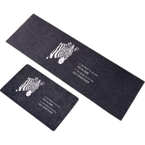 Tapis Cuisine Antidérapant 2 Pièces, Absorbant Eau Tapis pour entrée de Salle de Bain, Paillasson Tapis de Sol Cuisine Devant Evier 4 S- (1/3)