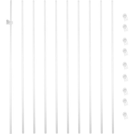 Tuteurs et clips de support en acrylique pour orchidées, pour plantes de 40 cm (1/5)