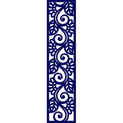 A2-Pendelleuchte mit durchbrochenem Muster, marineblau, 21 x 90
