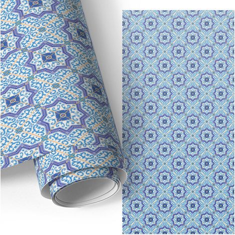 Klebefolie für Möbel - Möbelfolie - Selbstklebefolie - für Couchtisch - Türen - Wohnzimmer - Schlafzimmer Geometrisches Muster 50x100 cm