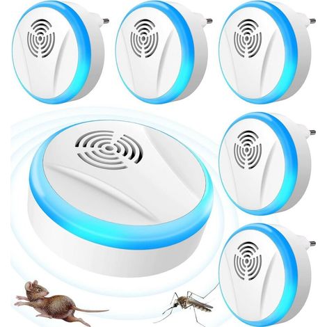 Repulsif Ultrasons, Ultrason Anti Moustique Lot de 6 Répulsif (1/5)
