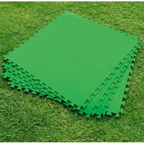 Kit de 9 tapis de protection préformés (78 × 78 cm) en polyéthylène robuste – surface totale 5,47 m² – anti-perforation pour liner (1/5)
