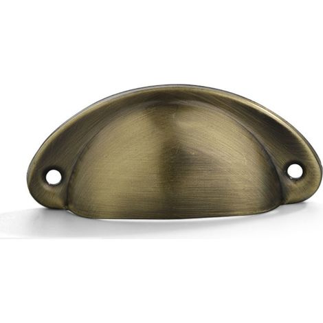 Bronze brossé-Poignee de meuble cuisine, 20 pièces poignée meuble, bouton de meuble, poignet meuble, poignee de meuble cuisine en fer courbé pour décorer des coiffeuses, des tiroirs, des meubles (1/5)