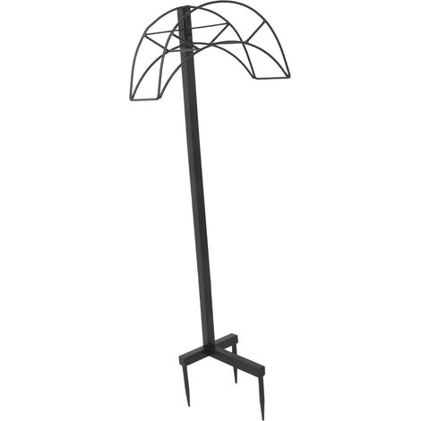 Support de Tuyau D’arrosage en Fer Noir, Support Mural pour Jardin  Installation Facile, pour Jardins sur Toit et Balcons, Améliore L’organisation, Rangement Net (1/5)