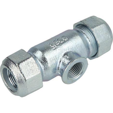 Raccord compression fonte té taraudé T 21.3x21.3xF1/2 - GEBO FRANCE : 01.150.04.01