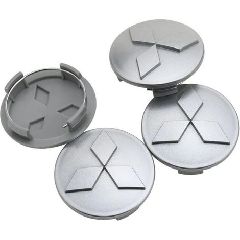 Enjoliveurs avec logo Mitsubishi, bouchons de roue 60 mm, jeu de 4 pièces, compatibles avec Mitsubishi Outlander, Pajero, Jingjie, Jingxuan EX et Wing God Outlander. (1/5)