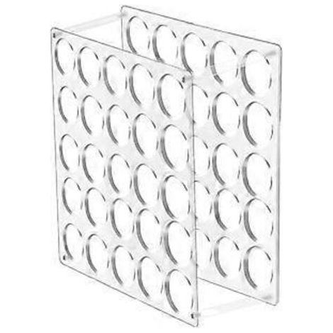 Support de rangement pour rouleaux de vinyle avec 25 trous, porte-rouleaux de vinyle pour atelier de loisirs créatifs, 30,5 cm x 30,5 cm, trous de 5 cm (1 paquet)