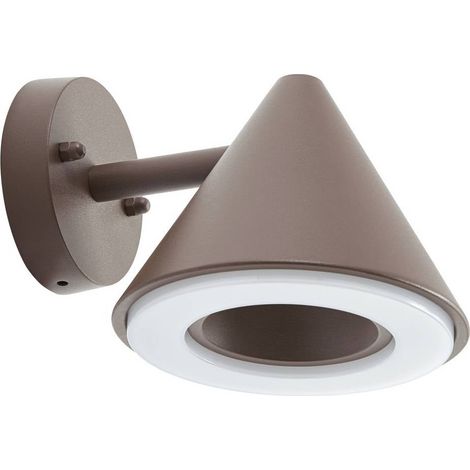 Lindby Lámpara de pared exterior 'Soran' en Marrón Metal
