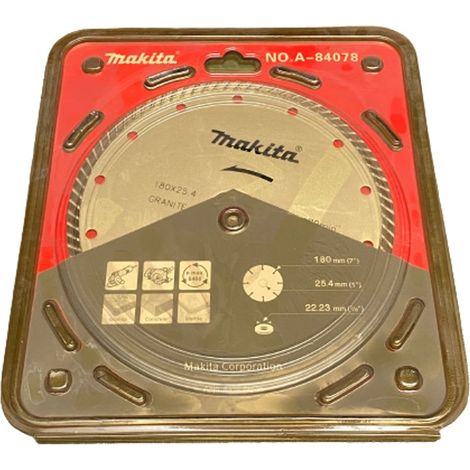 Makita Diamantsägeblatt Diamantscheibe 180 mm Granite DIA Sägeblatt A-84078