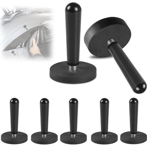 Confezione da 8 magneti per montaggio auto: supporto magnetico per pellicola, magnete di montaggio, strumento per pellicola, pellicola per auto, fai da te, pellicola per auto, nero (1/5)
