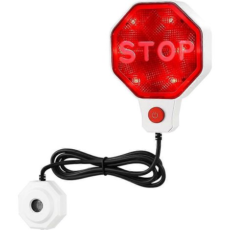 Capteur et aide au stationnement en garage avec feu stop LED, assistant de stationnement ultrasonique réglable, prise UE (1/5)