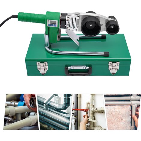 Soldador de tuberías de plástico, soldador de tuberías PPR con pantalla digital, para tuberías PPR PE PP (20-32/63 mm) (1/5)
