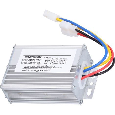 48–96 V auf 12 V Gleichstromwandler, 300-W-Abwärtstransformator, 25 A Ausgangsleistung, wasserdicht (1/5)