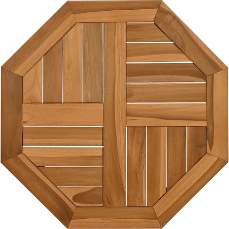 Tischplatte 50x50x2,5 cm Achteckig Massivholz Teak vidaXL (1/6)