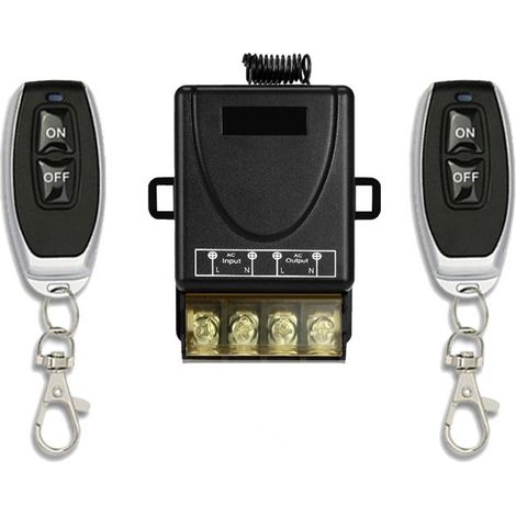Pompe à eau haute puissance 220V télécommande intelligente interrupteur marche-arrêt télécommande sans fil avec 100 mètres 2 télécommandes (1/5)