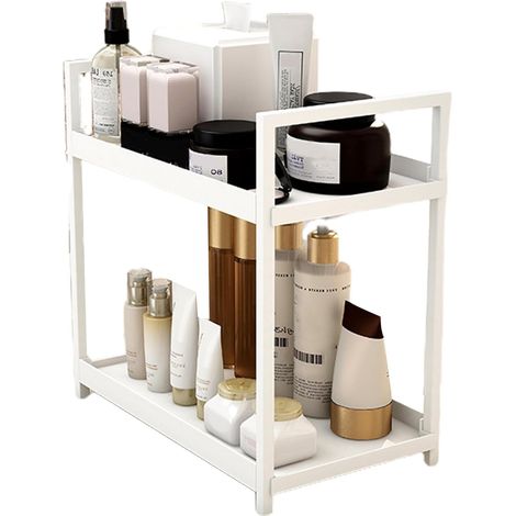 Tier Desktop Shelf Kitchen Organizer Freestanding Bookshelf
