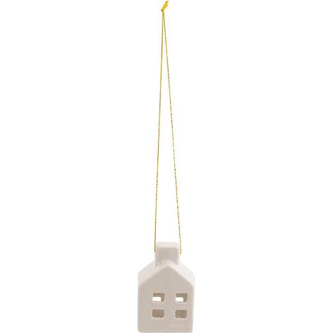 Soggetto in ceramica h.6cm bianco - Atmosphera créateur d'intérieur