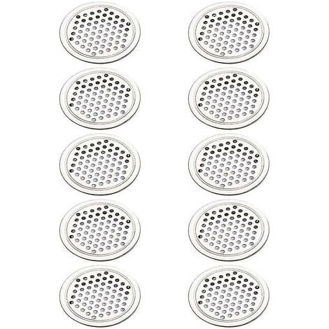 Rejilla de ventilación redonda de acero inoxidable de 20 piezas (1/4)