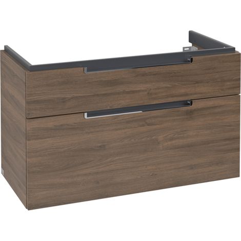 Villeroy & Boch Subway 2.0 meuble sous lavabo, 2 tiroirs, lavabo