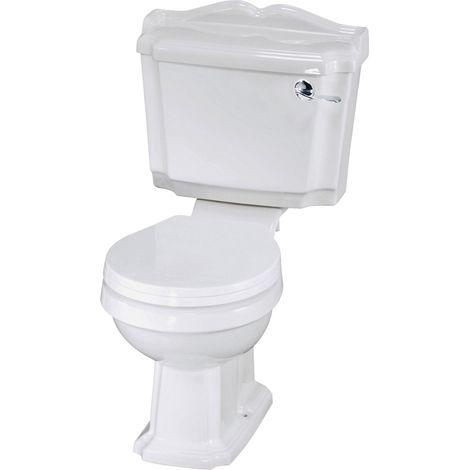 Nuie Legend Close Coupled Toilet Lever Cistern - Standard Seat (1/6)