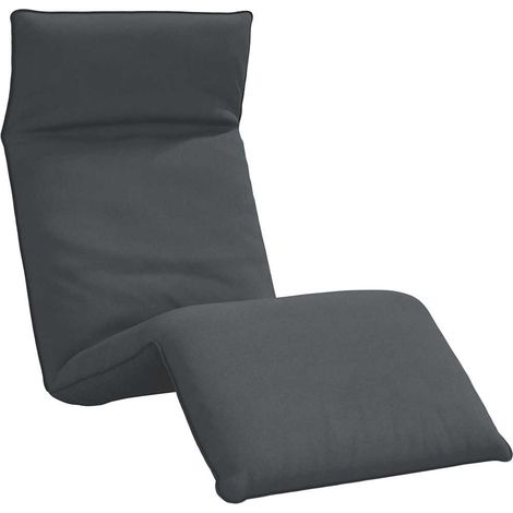 vidaXL Folding Sun lounger Anthracite 175x54x8,5 cm Oxford Fabric