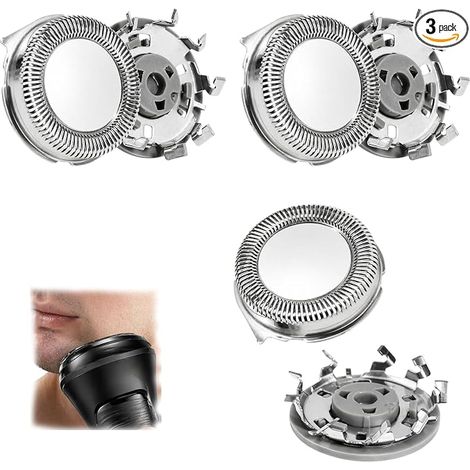 3 Têtes de Rasoir SH30/SH50 Compatibles avec philips Séries 1000 2000 3000 5000, Tête de Rasoir avec Brosse, Lames de Précision pour Rasoir Homme Compatible AT8xx PT8xx S5xxx (1/5)
