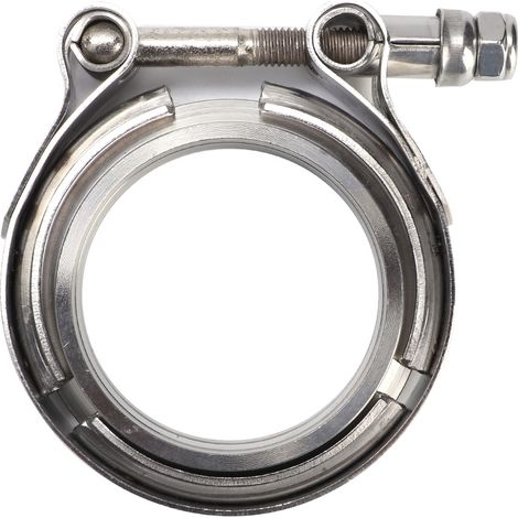 Collier de serrage en acier inoxydable à bride en V de 2,25 pouces avec 2 brides pour tuyau d'échappement turbo (1/5)