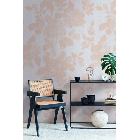 Papier peint intissé Fleuri Beige, Gris, Blanc - 1,59 x 2,8 m (1/3)