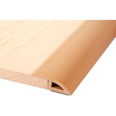 Seuil de porte adhésif 2M. bande de seuil de sol en PVC. profil de transition. convient pour une pente de seuil de 7 à 10 mm (marron) (1/5)