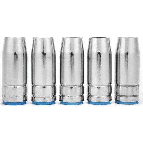 Lot 5 becs gaz MB 25AK – MIG MAG – 12.5mm – cuivre galvanoplastie – conique (1/5)