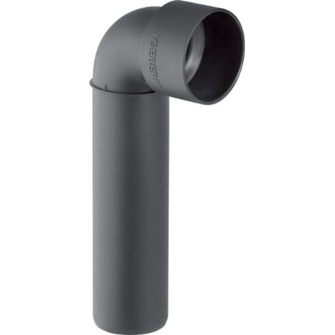 Geberit Silent-PP Anschlussbogen 90° lang, 390.186.14.1