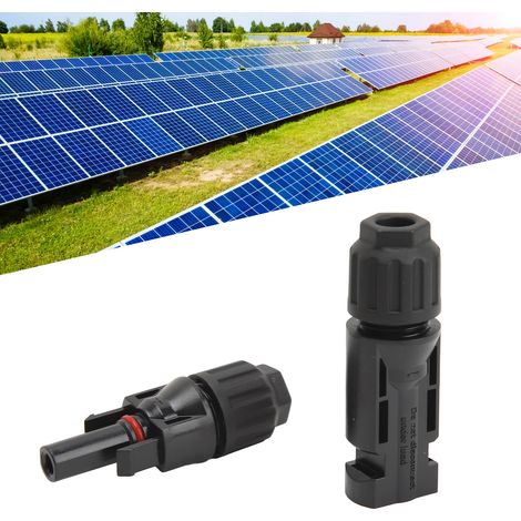 Connecteurs de câble pour panneaux solaires, étanches IP67, 10 jeux de connecteurs mâles et femelles, supportent une tension de 1000 V 30 A. (1/5)