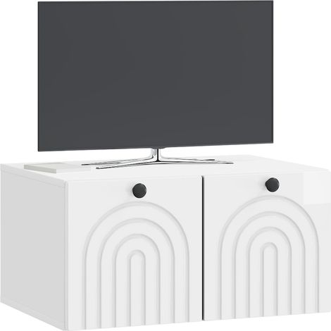 Maison Exclusive - Wandmontierter TV-Schrank Hochglanz Weiß 59,5