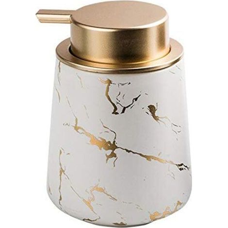 Dispensador decorativo de jabón líquido para manos, 400 ml, estilo nórdico, cerámica, para cocina o baño - Fei Yu (1/5)