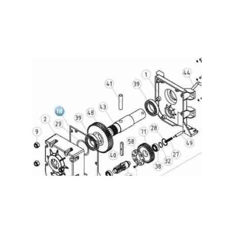 GOR14.5501 Guarnizione Sagomata SIGNO 3 SIGNO 4 SIGNO 6 Ricambio Originale NICE GOR14.5501