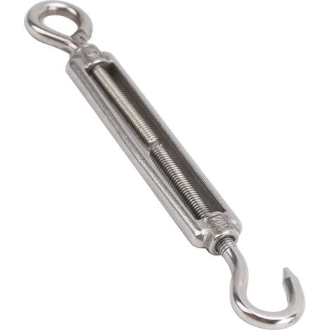 Tendeur à crochet et œillet en acier inoxydable, crochet de tension robuste pour câble métallique, pour hamac (1/5)