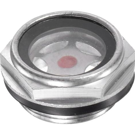 Air Compresseur Huile Niveau Jauge Vision Verre M26x1,5mm Mâle Fileté Aluminium Organique Verre Liquide Indicateur Vision Fenêtre (1/5)