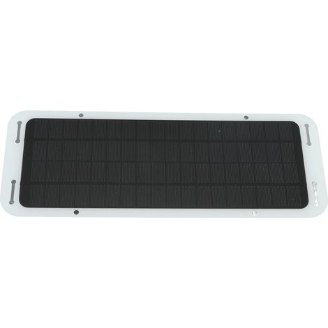 Kit Panneau Solaire 12V 5W Efficace Silicium Monocristallin Portable pour Voiture Moto Bateau (1/5)