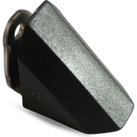 Ángulo para muebles Komandorek, soporte metálico + tapa, biselado, negro, 50 piezas (1/5)