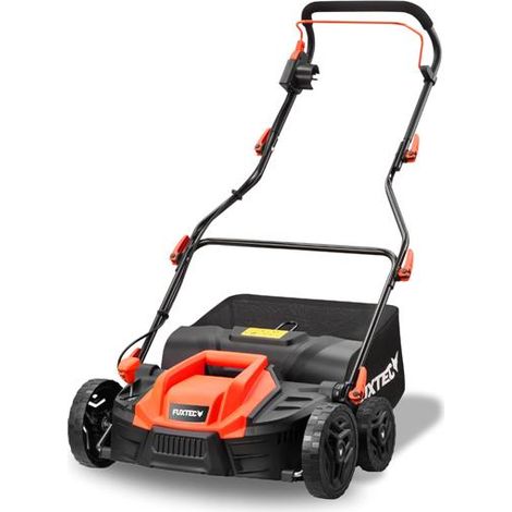 Scarificateur électrique FX-EV360 FUXTEC, 1500 W, largeur 36 cm, 5 profondeurs réglables, bac de ramassage 45 L
