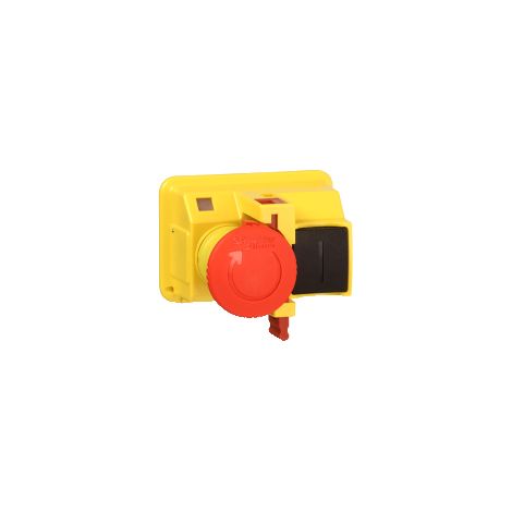 Testa per pulsante Ø 40 mm - Rilascio a rotazione - Ø 22 - Rossa - GV2K04