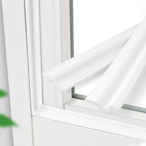 (Blanc, 6Mx3CMx7MM)Joint de Isolant Fenetre Phonique, Autocollante Fenêtre Coulissante Bande Météo, Boudin Porte, Coupe Vent et Anti Poussière Joint Porte Fenetre (1/5)